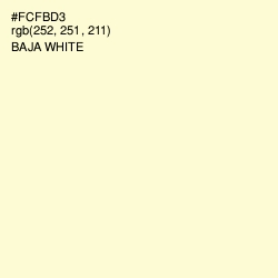 #FCFBD3 - Baja White Color Image